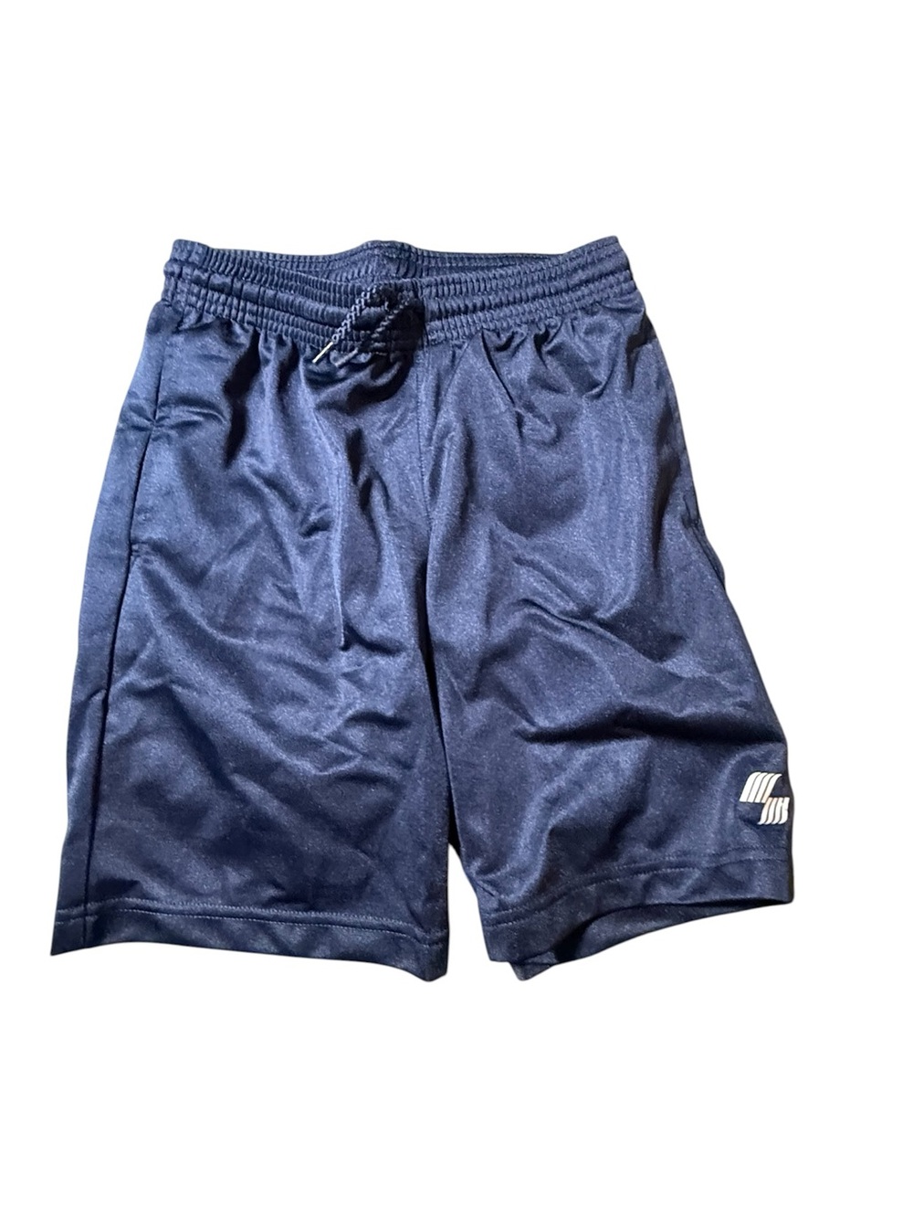 NWT Boys Size 7 Blue Athletic Mesh Basketball Shorts Gym Pockets Xersion Active